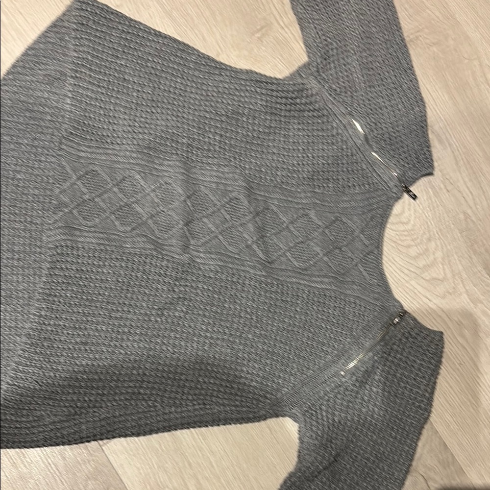 Guess Gray Cable Knit Women's Sweater GUESS